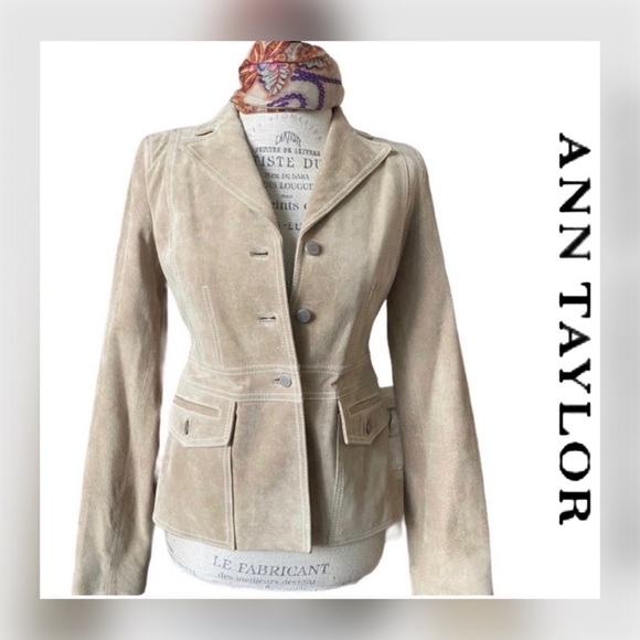 Ann Taylor Jackets & Blazers - 🍁BRAND NEW! Ann Taylor loft tan suede jacket!